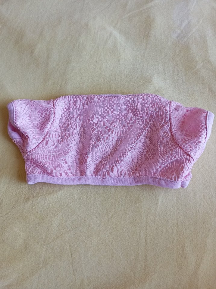 Kız Çocuk Dantelli Pembe Bolero - Görsel 4