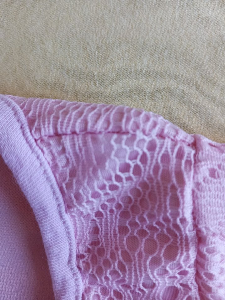 Kız Çocuk Dantelli Pembe Bolero - Görsel 3