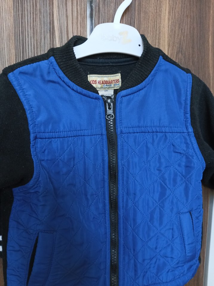 Mavi Fermuarlı Erkek Çocuk Mont - Görsel 2