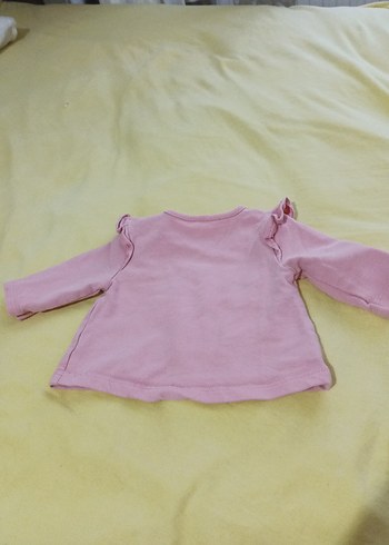 6-9 Ay Pembe Uzun Kollu Kız Tişörtü, Basic - Görsel 4