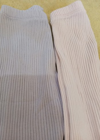 Kız Çocuk Pembe-Lila Tayt - Görsel 2