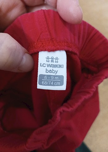 Kız Çocuk Pembe ve Kırmızı Tayt Seti - Görsel 5