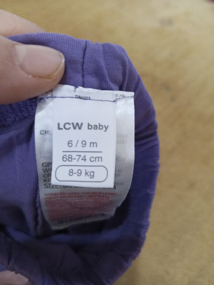 Kız Çocuk Mor ve Pembe Penye Piijama - Görsel 4