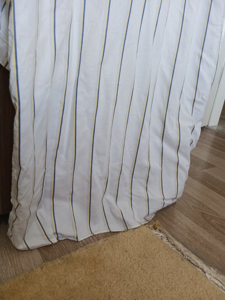 Erkek Keten Gömlek, Kısa Kollu, Düğmeli - Görsel 4