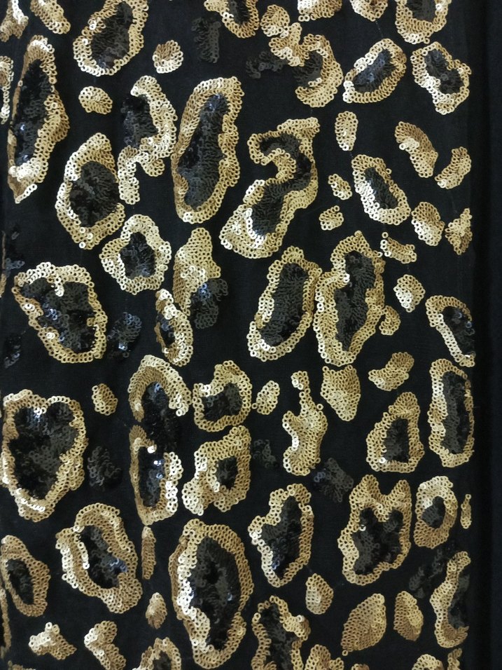 Kadın Siyah Leopar Desenli Tişört - Görsel 2