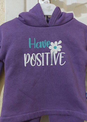 6-9 Ay Mor Bebek Kız Uzun Kollu Takım - Görsel 2