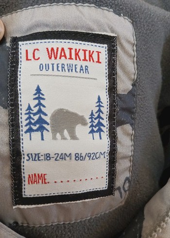 Gri Baskılı Erkek Çocuk Mont - Görsel 5