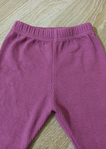 pembe Örgü Kız Çocuk Tayt - Görsel 2