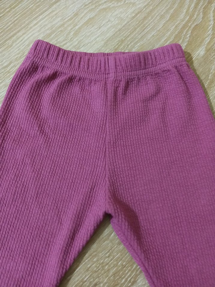 pembe Örgü Kız Çocuk Tayt - Görsel 2