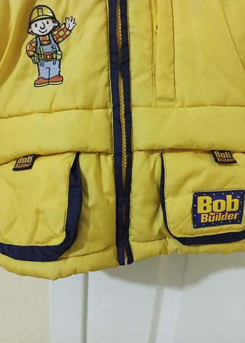 Sarı Bob Builder Desenli Erkek Çocuk Mont - Görsel 3