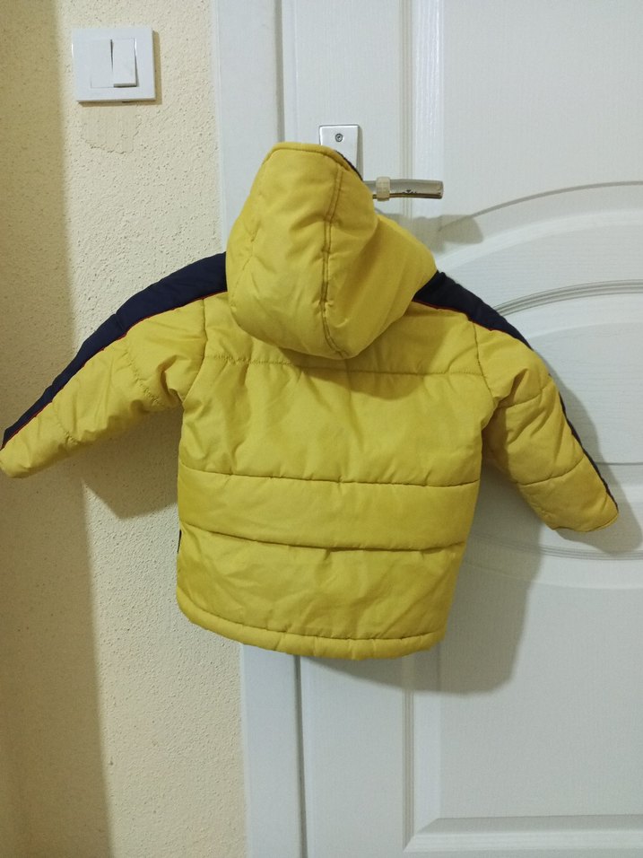 Sarı Bob Builder Desenli Erkek Çocuk Mont - Görsel 5