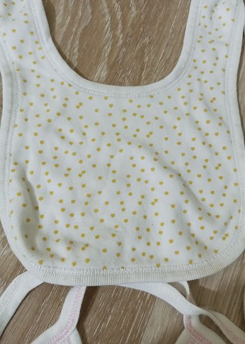 Nakışlı Beyaz Bebek Önlükleri Seti - Görsel 5