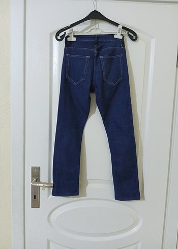 Kemer Detaylı Lacivert Erkek Çocuk Kot Pantolon - Görsel 5