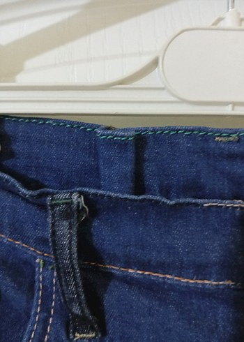 Kemer Detaylı Lacivert Erkek Çocuk Kot Pantolon - Görsel 4