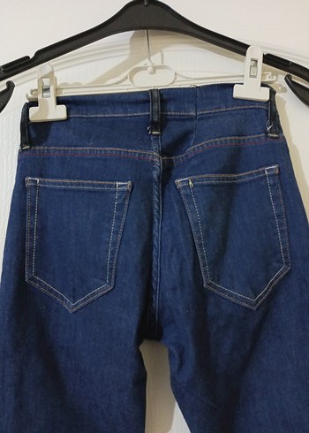 Kemer Detaylı Lacivert Erkek Çocuk Kot Pantolon - Görsel 6