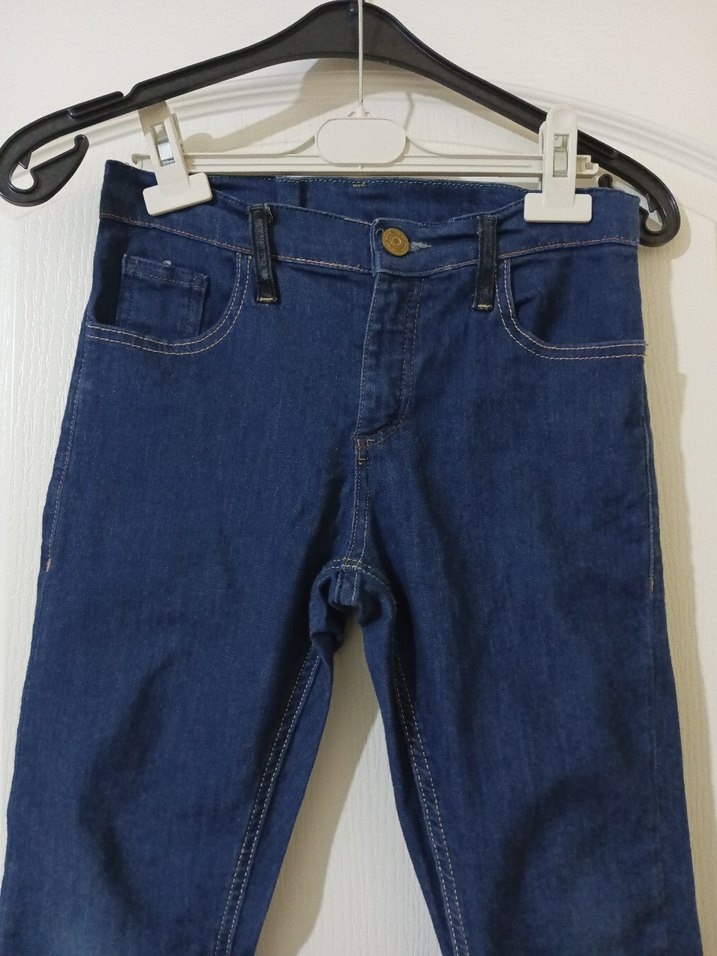 Kemer Detaylı Lacivert Erkek Çocuk Kot Pantolon - Görsel 2