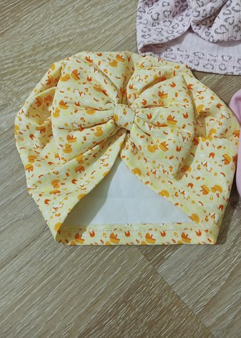 Çocuklar İçin Pamuklu Fiyonklu Bohem Bandana Seti - Görsel 2