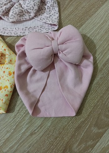 Çocuklar İçin Pamuklu Fiyonklu Bohem Bandana Seti - Görsel 3