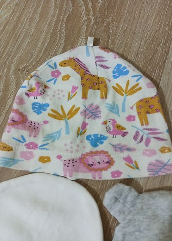 Çocuklar için Bohem Tarzda Gri Nakışlı Bere - Görsel 2