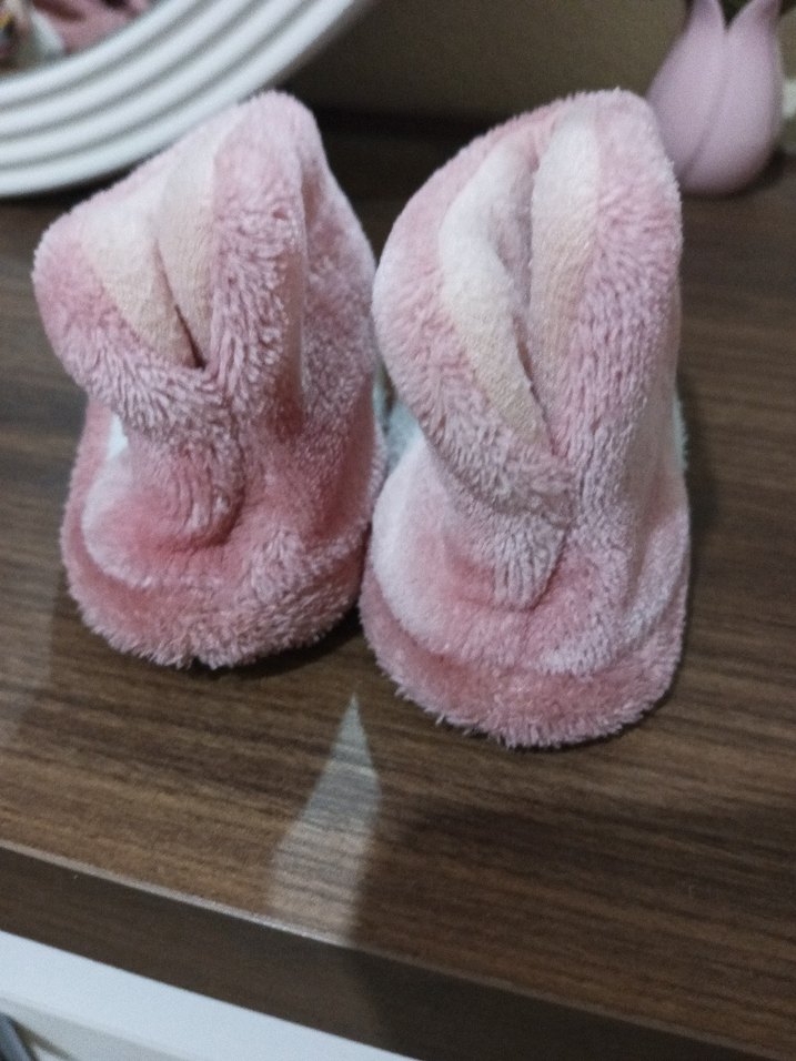 Kız Çocuk Pembe Nakışlı Sıcak Ev Terliği - Görsel 3