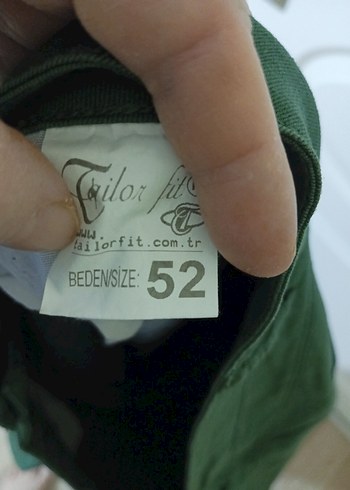 Kemerli Koyu Yeşil Mini Keten Kadın Pantolon - Görsel 7