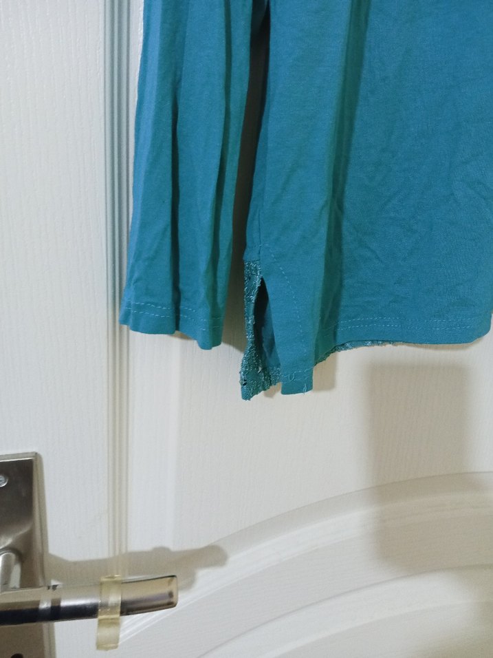 Turkuaz Bohem Nakışlı Uzun Kollu Bluz - Görsel 5