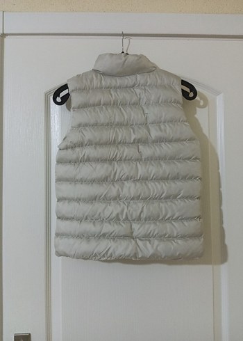 Bej Yüksek Yakalı Çocuk Şişme Yelek - Görsel 5