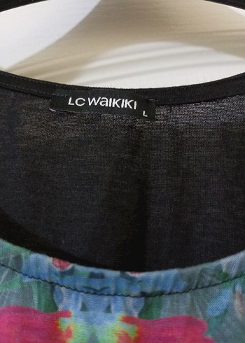 Renkli Desenli Kadın Kısa Kollu Bluz - Görsel 4