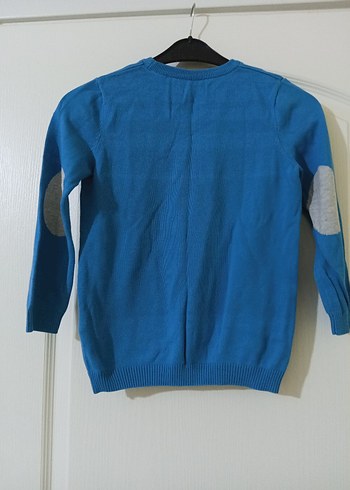 Erkek Çocuk Mavi Uzun Kollu Triko Kazak - Görsel 5