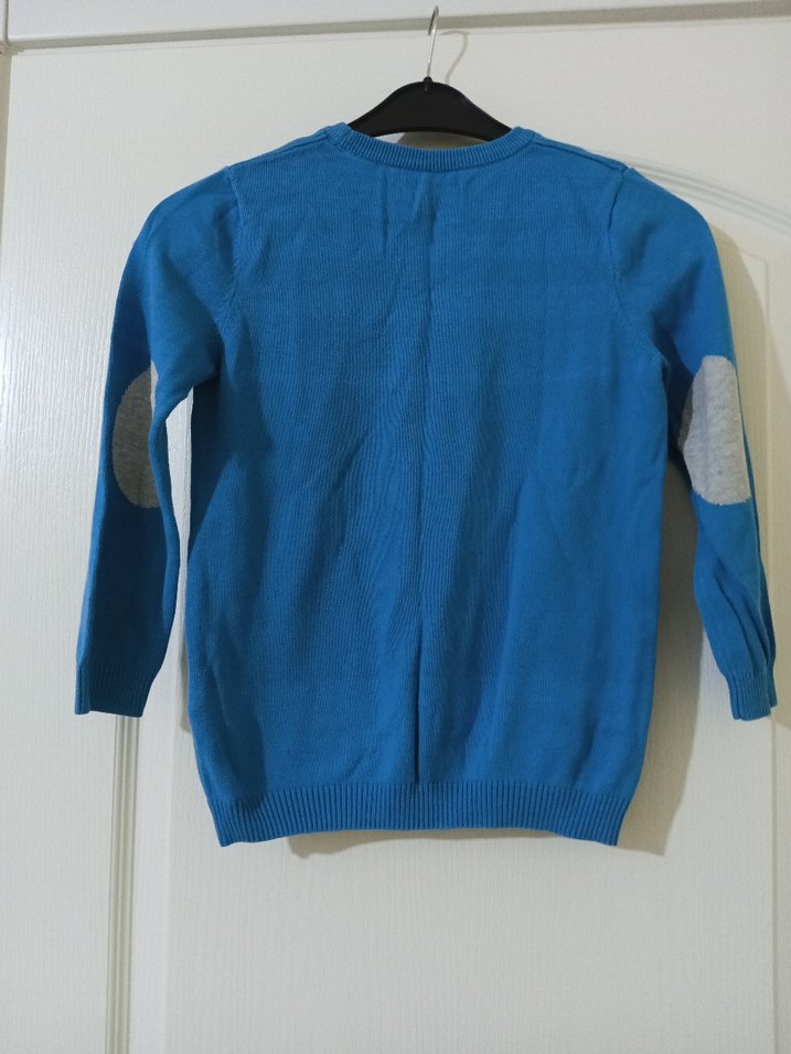 Erkek Çocuk Mavi Uzun Kollu Triko Kazak - Görsel 5