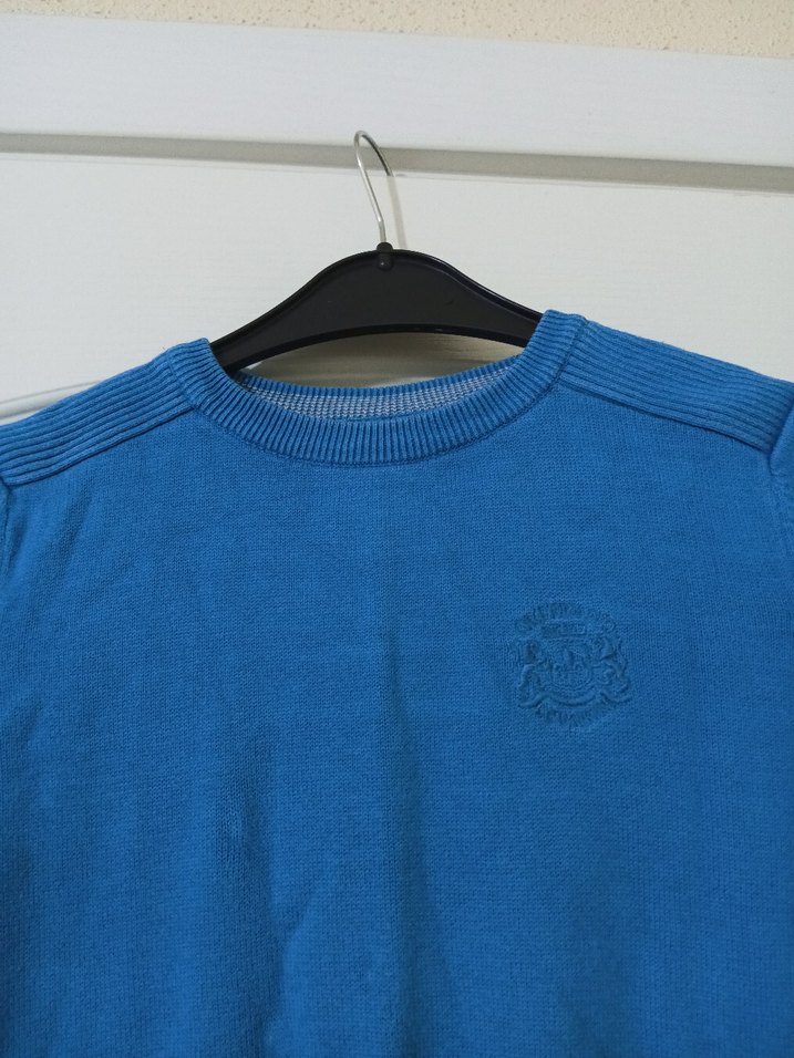 Erkek Çocuk Mavi Uzun Kollu Triko Kazak - Görsel 4