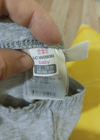 Kız Çocuk Gri Pamuklu Tayt - Görsel 4