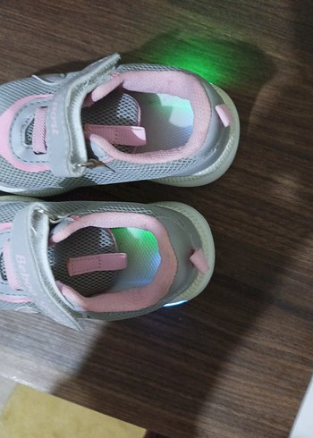 Kız Çocuk Gri Pembe Spor Ayakkabı - Görsel 9