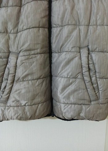 Gri Kapüşonlu Çocuk Mont - Görsel 3