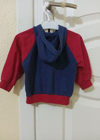 Kapüşonlu Erkek Çocuk Renkli Fermuarlı Sweatshirt - Görsel 3