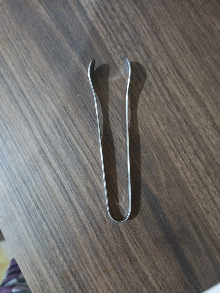 Parlak Gümüş Küp Şeker Maşası - Görsel 2