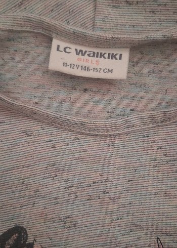 Kız Çocuk Gri Uzun Kollu Simli Tişört #LCW - Görsel 3