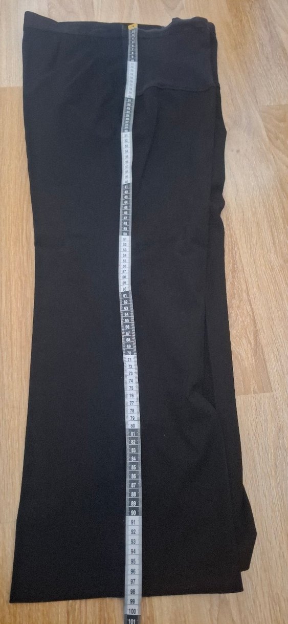 Siyah Midi Kumaş Hamile Pantolonu - Görsel 2