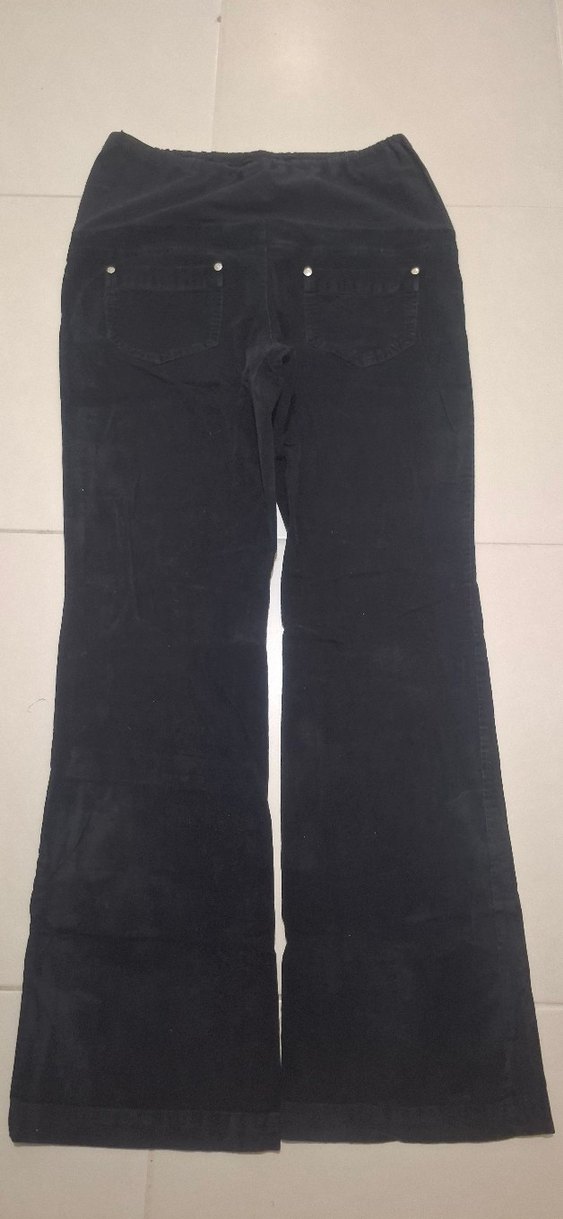 Siyah Hamile Kadife Pantolon - Görsel 2