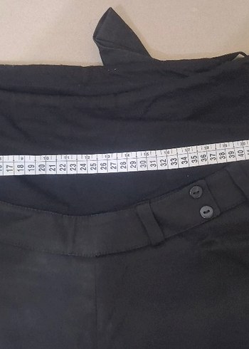 Siyah Normal Boy Hamile Pantolonu - Görsel 6