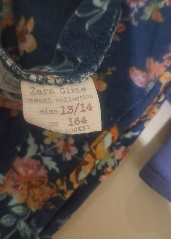 ZARA KIZ  ÇOCUK ÇİÇEK DESENLİ TAYT - Görsel 3
