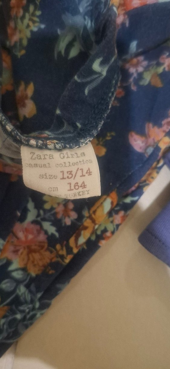 ZARA KIZ  ÇOCUK ÇİÇEK DESENLİ TAYT - Görsel 3