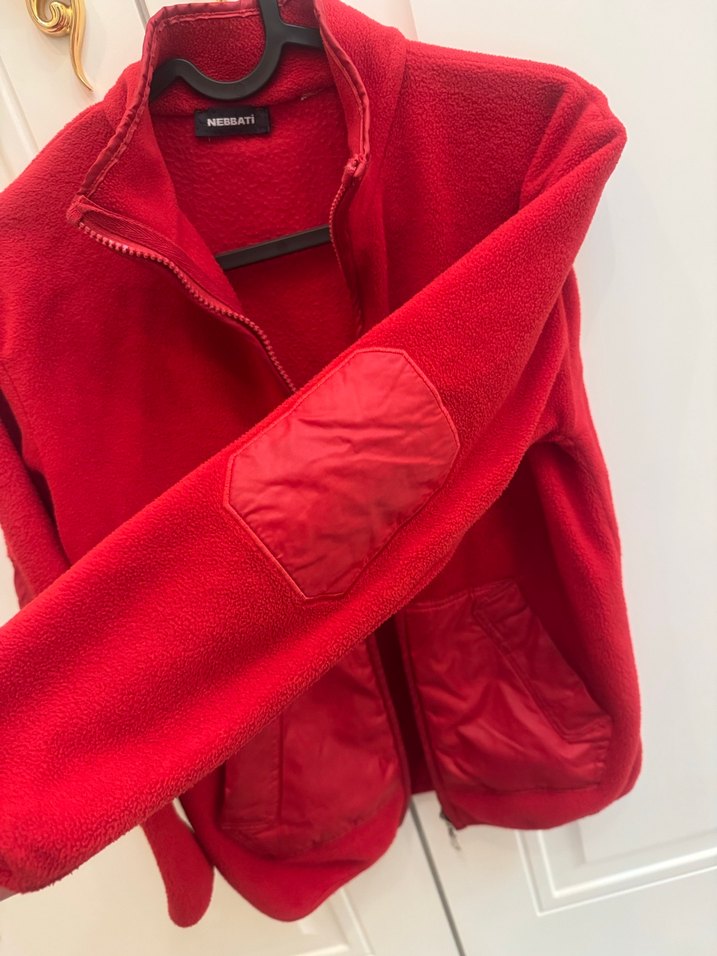 Bg store Kırmızı Fermuarlı Erkek çocuk Polar hırka - Görsel 4