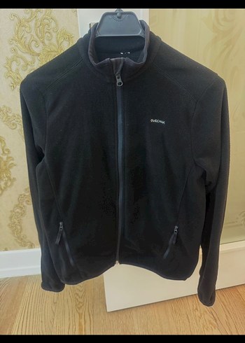 Siyah Fermuarlı Erkek çocuk Polar Sweatshirt - Görsel 2