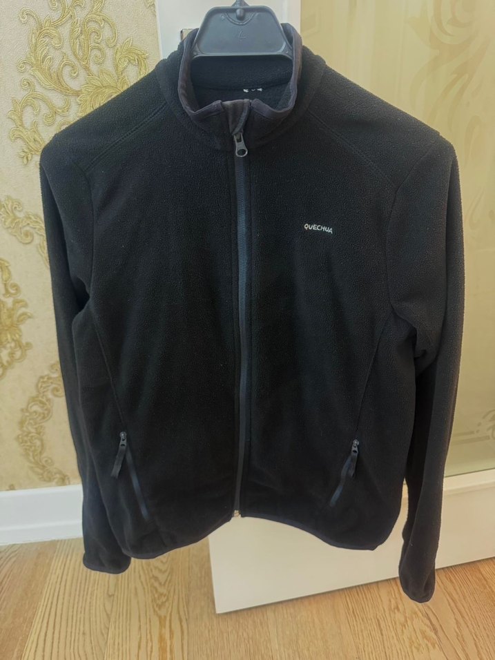 Siyah Fermuarlı Erkek çocuk Polar Sweatshirt - Görsel 3