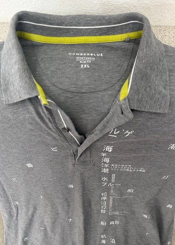 Gri Baskılı Erkek Polo Tişört - Görsel 4