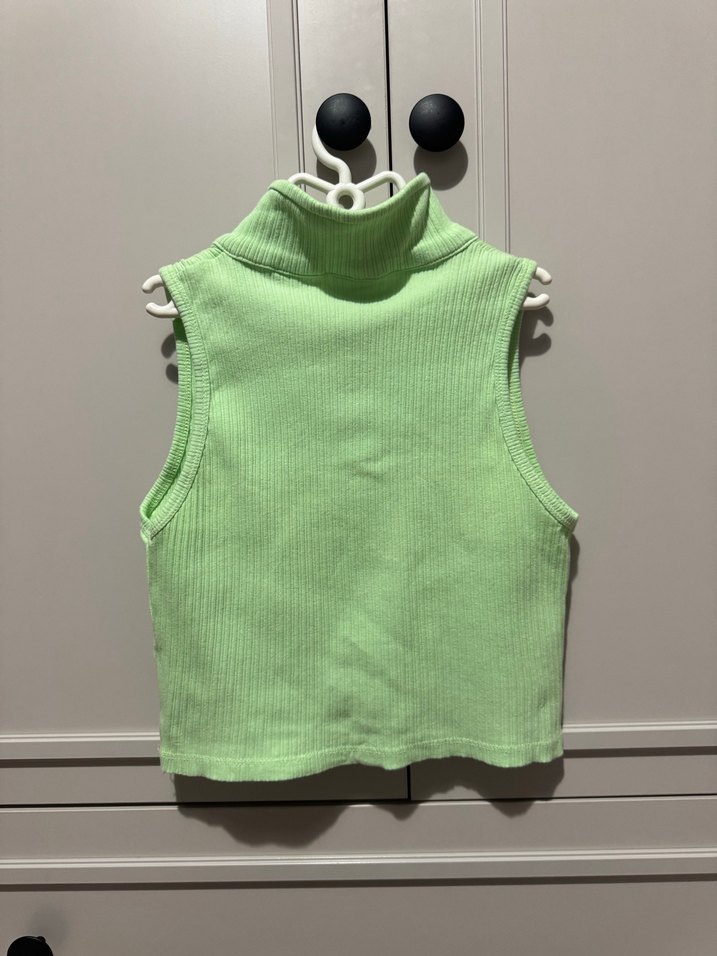 Yeşil Kolsuz Kız Çocuk body - Görsel 2