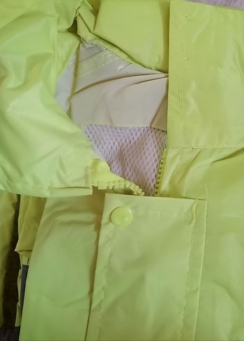 Erkek Sarı Uzun Kollu Kemerli Yağmurluk - Görsel 2