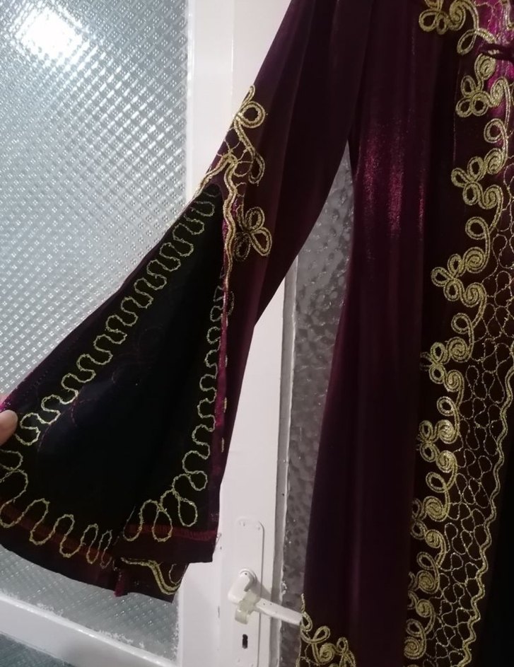 Bordo İşlemeli bindallı - Görsel 5