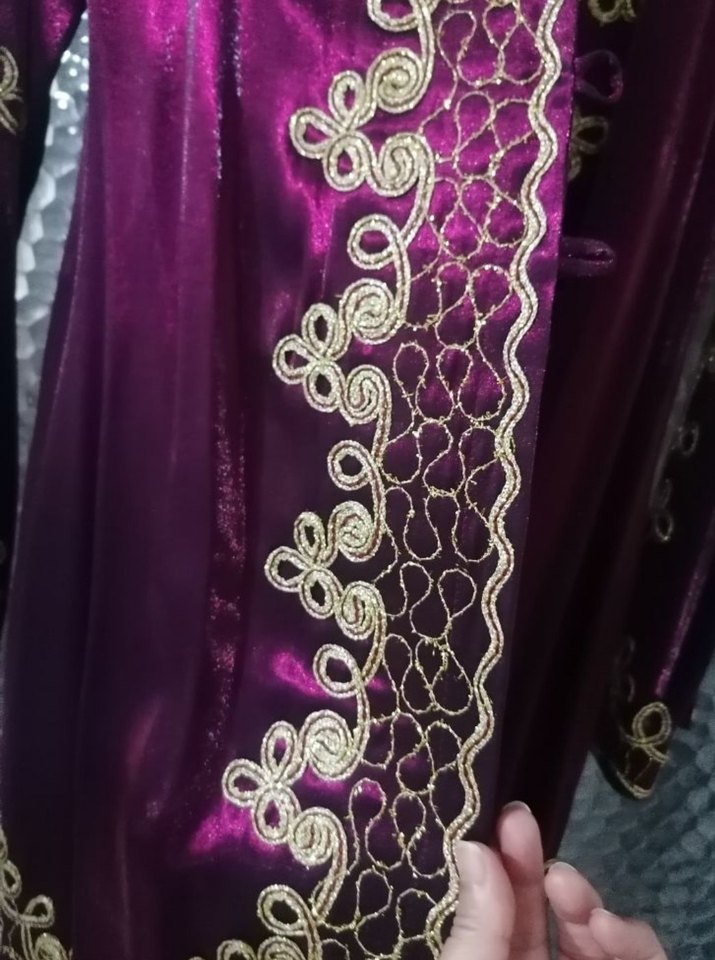 Bordo İşlemeli bindallı - Görsel 4